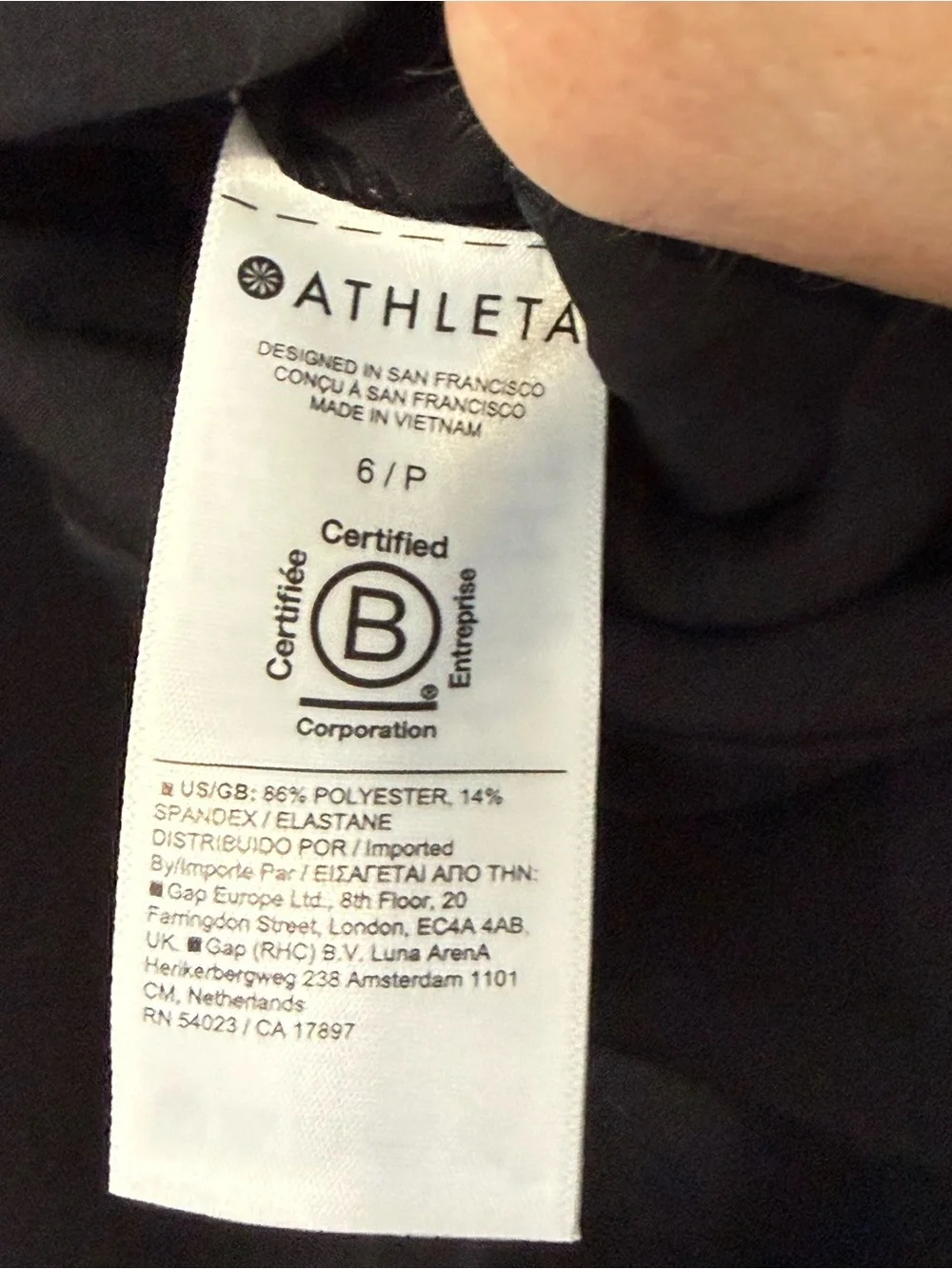Athleta Endless Pant Black 6P new with tags - Picture 7 of 14